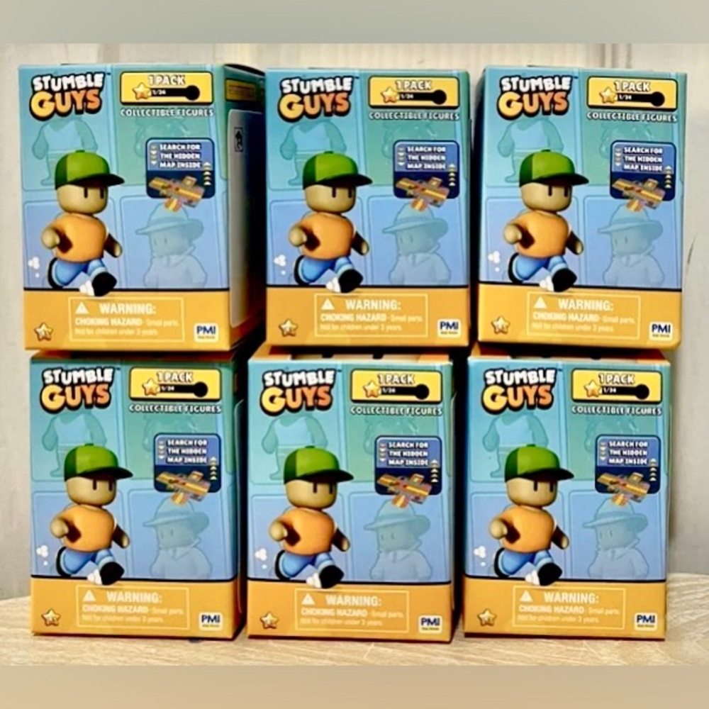 Set of 6 Stumble Guys Mini Collectible Mystery Box Figure *24 Figures Available*